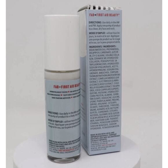 First Aid Beauty Bounce-Boosting Serum FAB Collagen Peptides Full Size 1oz /30mL - Picture 2 of 2
